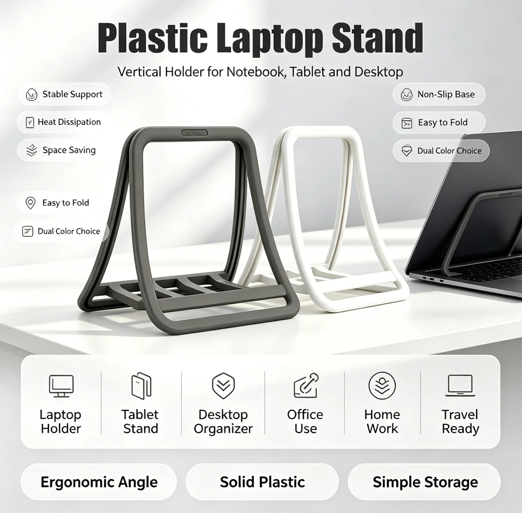 Desk Setup Mac - Vertical Laptop Stand Notebook Holder Double