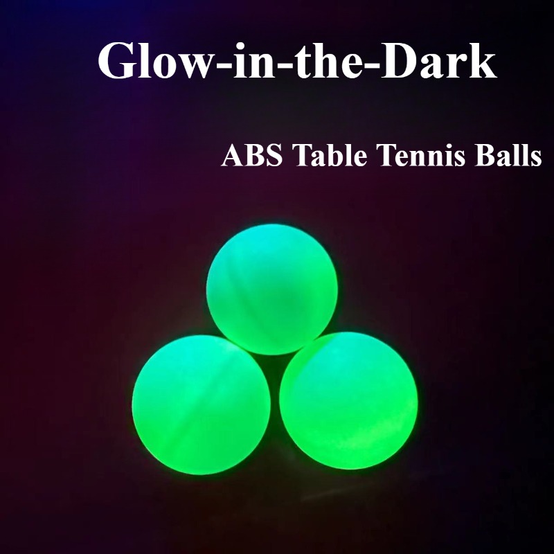 Desk Setup Dark - Luminous Table Tennis Balls Glow-in-the-Dark Balls