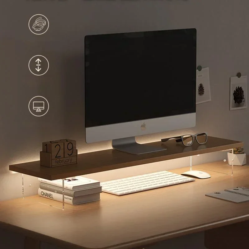 Desk Setup Ideas - Computer Monitor Low Table Office Desktop