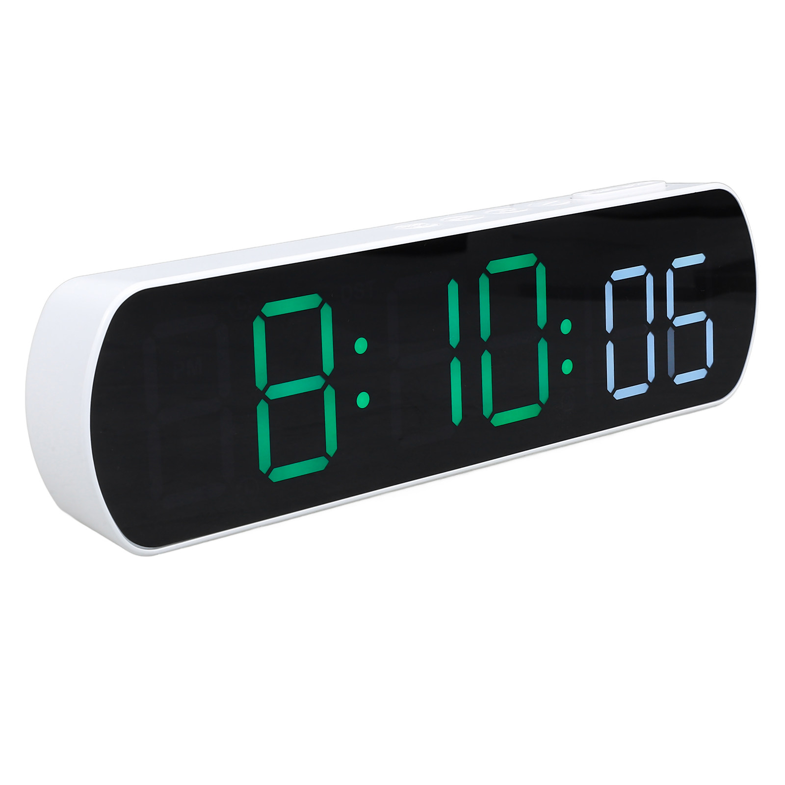 Desk Setup Living Room - LED Digital Alarm Clock Compact Small