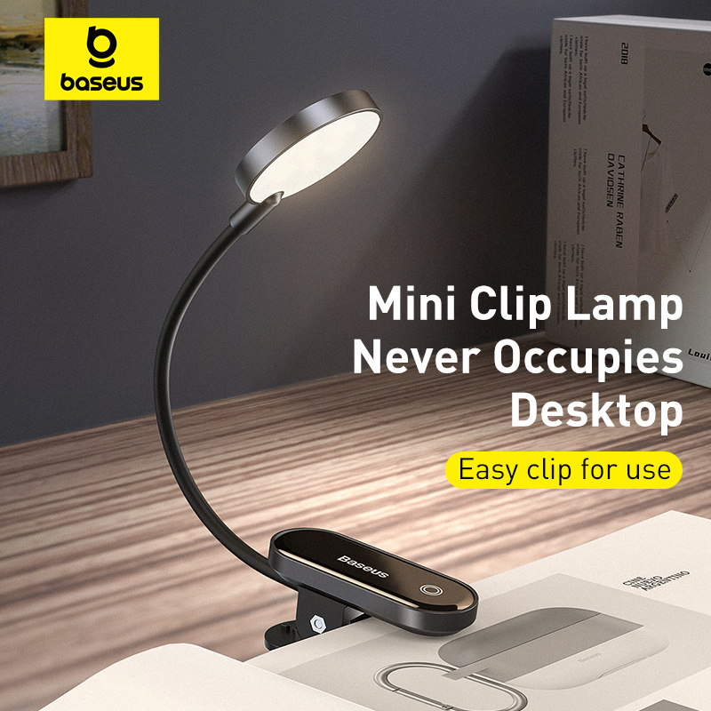 Desk Setup Ideas - Baseus Portable Desk Lamp LED Mini