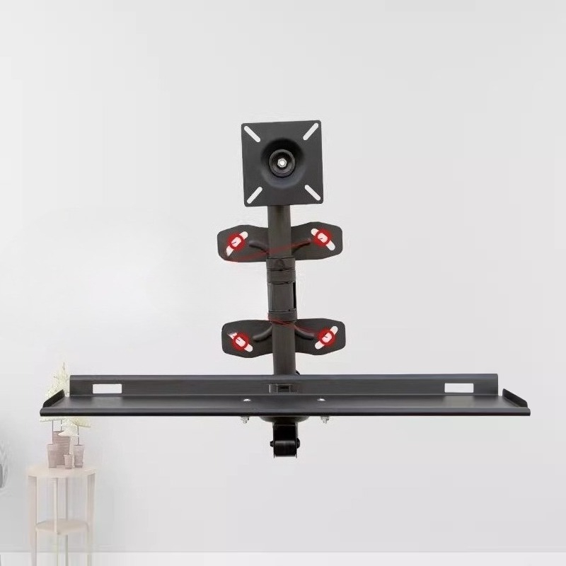 Desk Setup Living Room - Adjustable Wall Keyboard Tray Ergonomic Desk