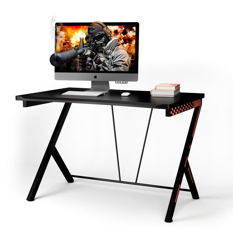 Desk Setup Small - Modern Ergonomic Computer Desk, MDF Top