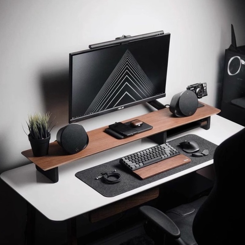 Desk Setup Living Room - Z1 Monitor Height Increasing Rack Office