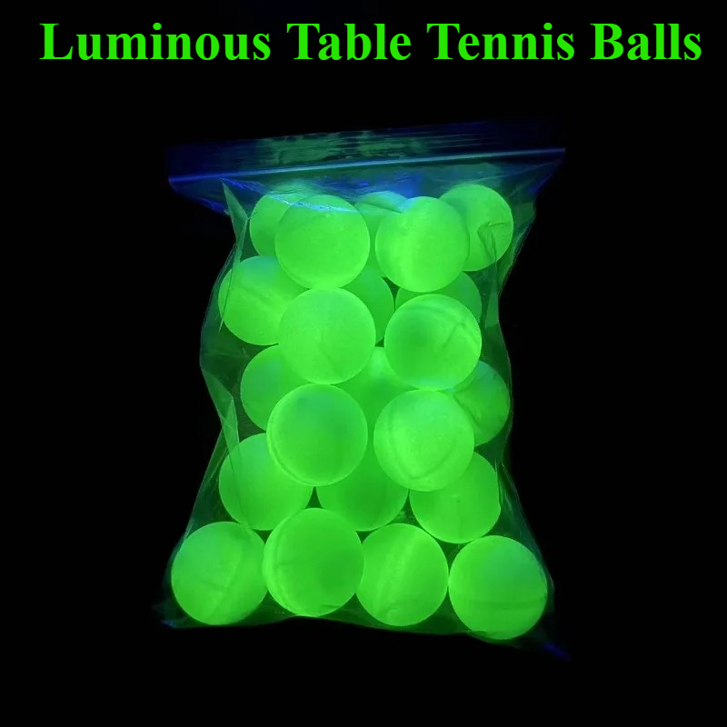 Desk Setup Dark - Luminous Table Tennis Balls ABS New