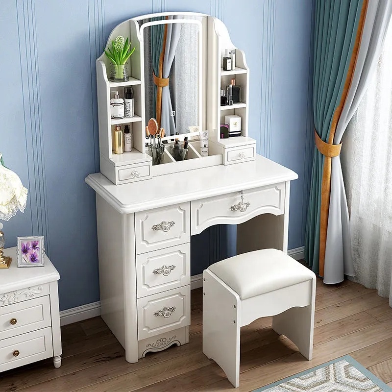 Girls White and pink Modern Wo - Desk Setup Simple recension och pris