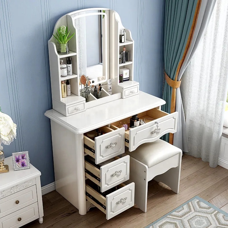Girls White and pink Modern Wo - Desk Setup Simple recension och pris