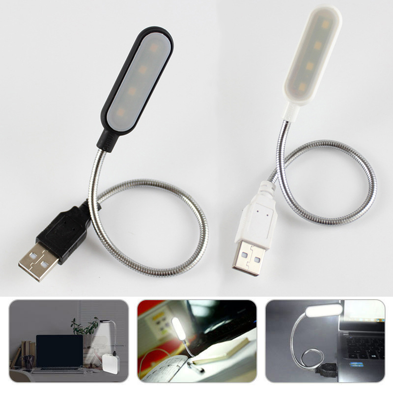 Mini 4 LED Book Lamp Portable  - Desk Setup Ideas recension och pris