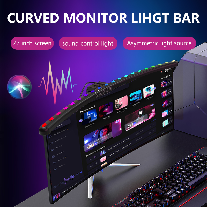 RGB Light Bar Monitor Smart Wi - Desk Setup In Office recension och pris