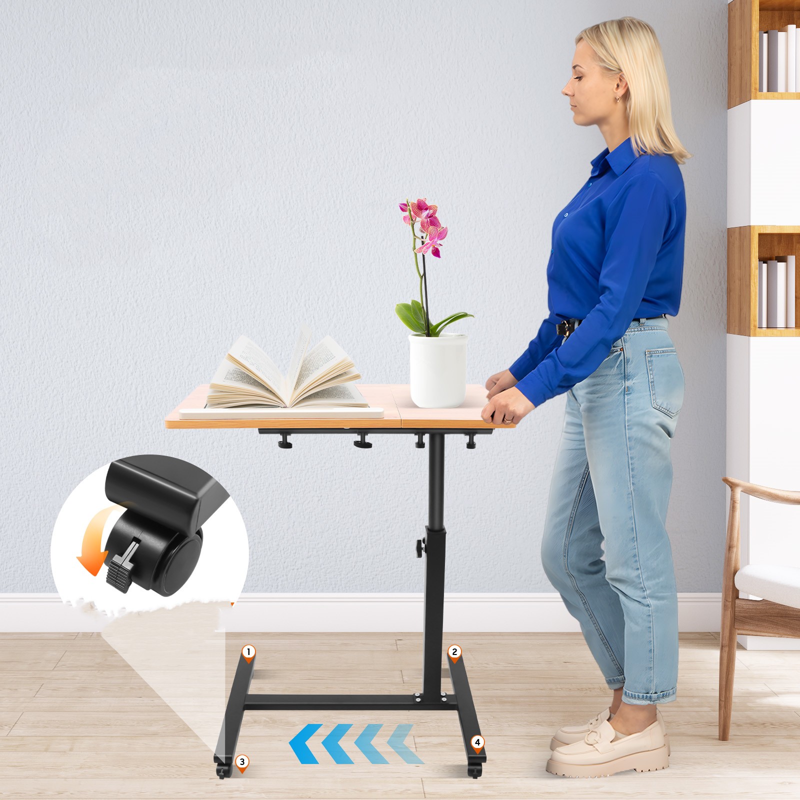 Mobile Laptop Table Adjustable - Desk Setup Ideas recension och pris