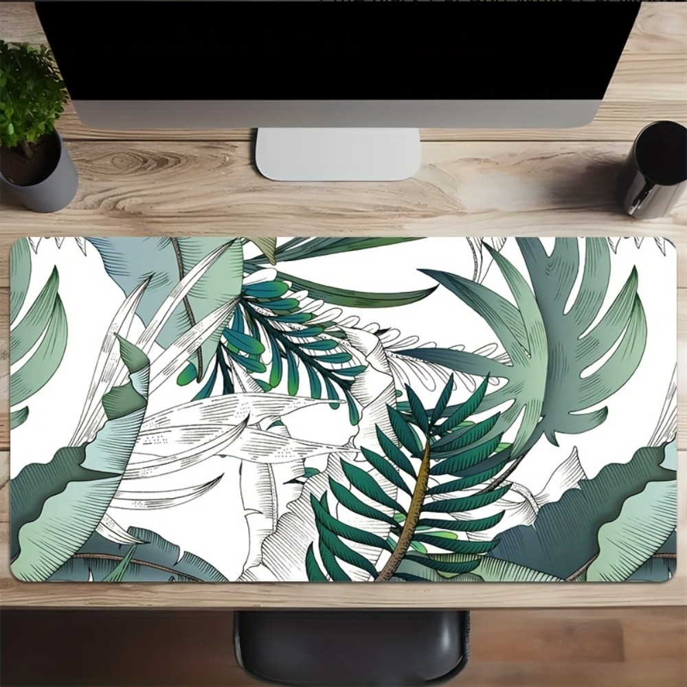 Tropical plant pattern, anti-s - Desk Setup Simple recension och pris