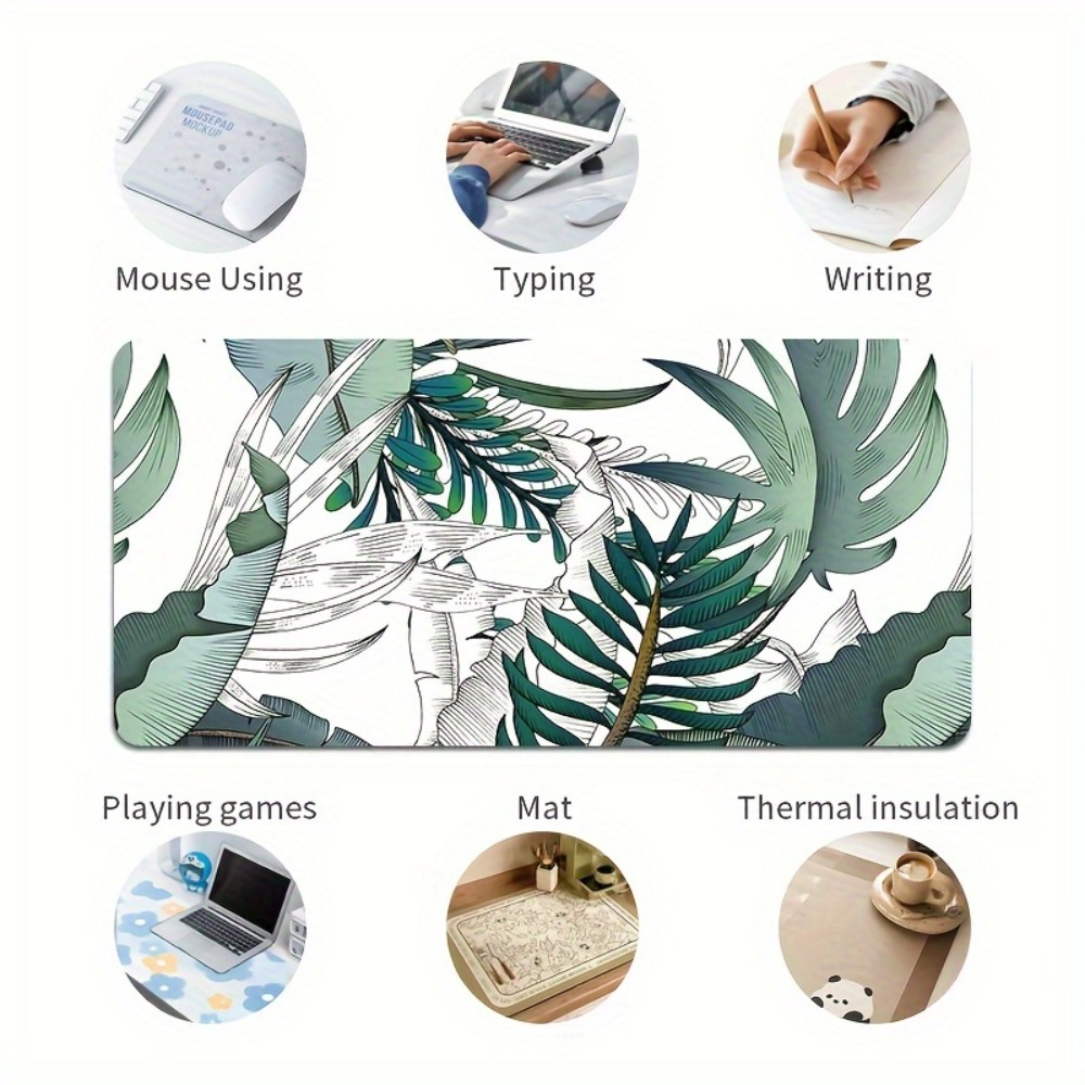 Tropical plant pattern, anti-s - Desk Setup Simple recension och pris