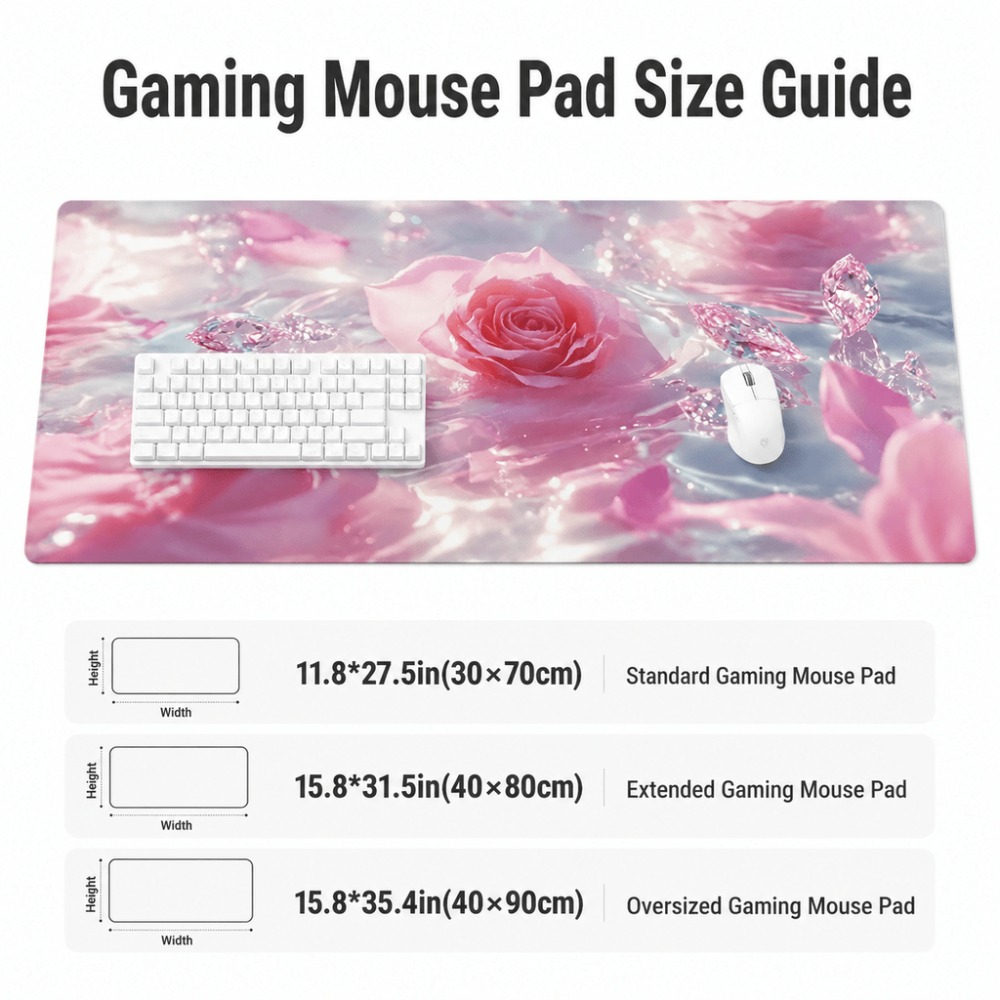 Original pink rose watermark.  - Desk Setup Simple recension och pris
