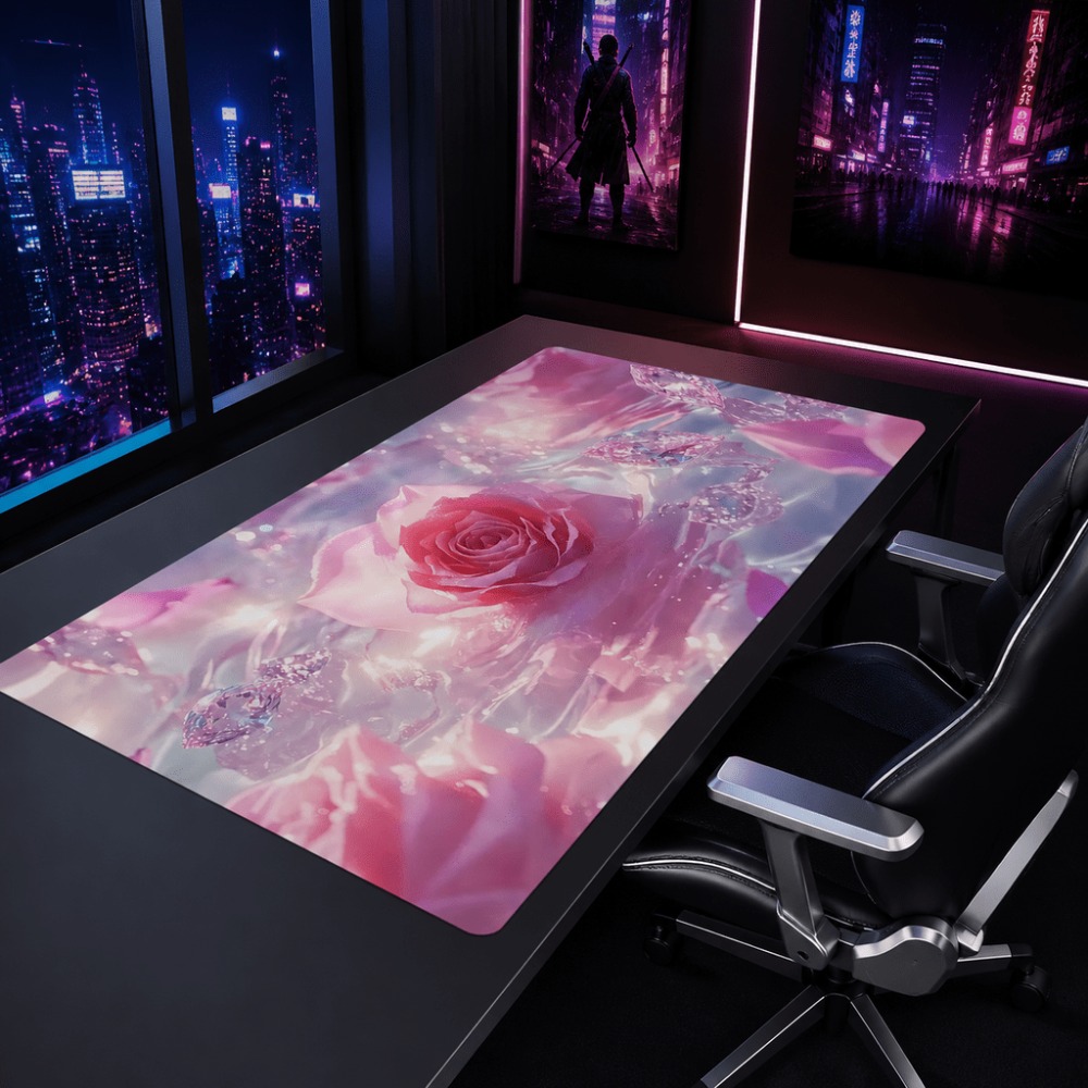 Original pink rose watermark.  - Desk Setup Simple recension och pris