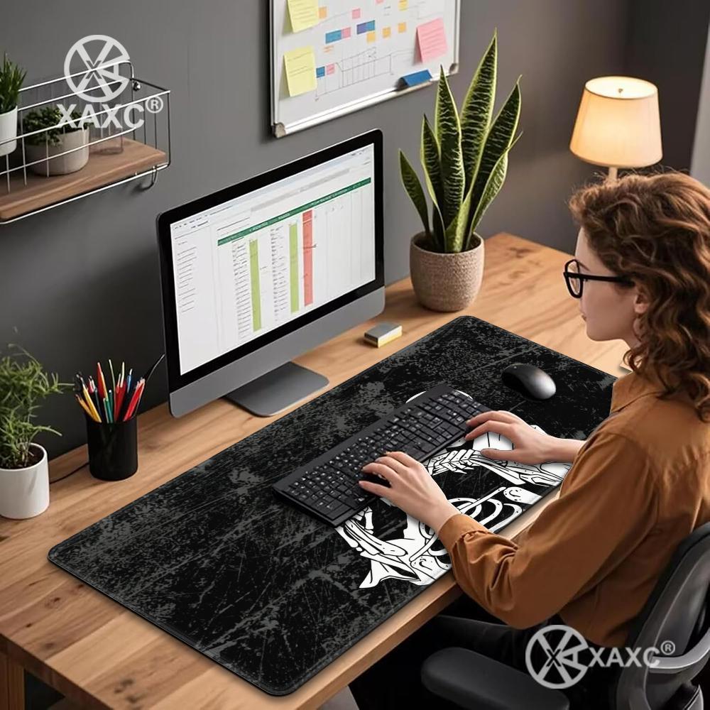 Skull Mouse Pad Dark Ink Desk  - Desk Setup Dark recension och pris