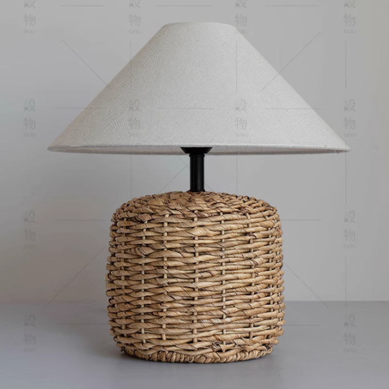 Handmade Woven E27 Table Lamp  - Desk Setup Vintage recension och pris