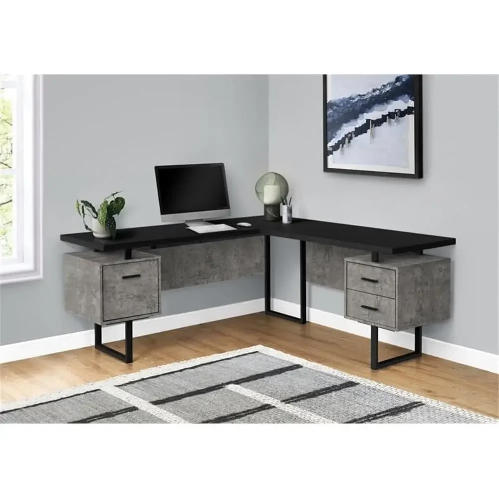 L-Shaped 70 Computer Desk with - Desk Setup In Office recension och pris