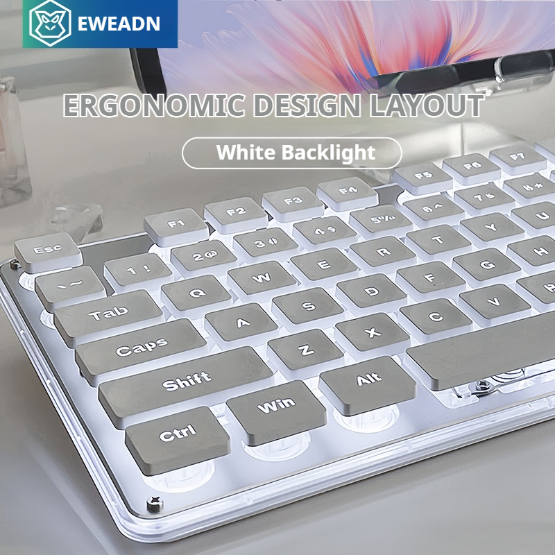 EWEADN V3 wireless Silent Offi - Desk Setup Keyboard recension och pris
