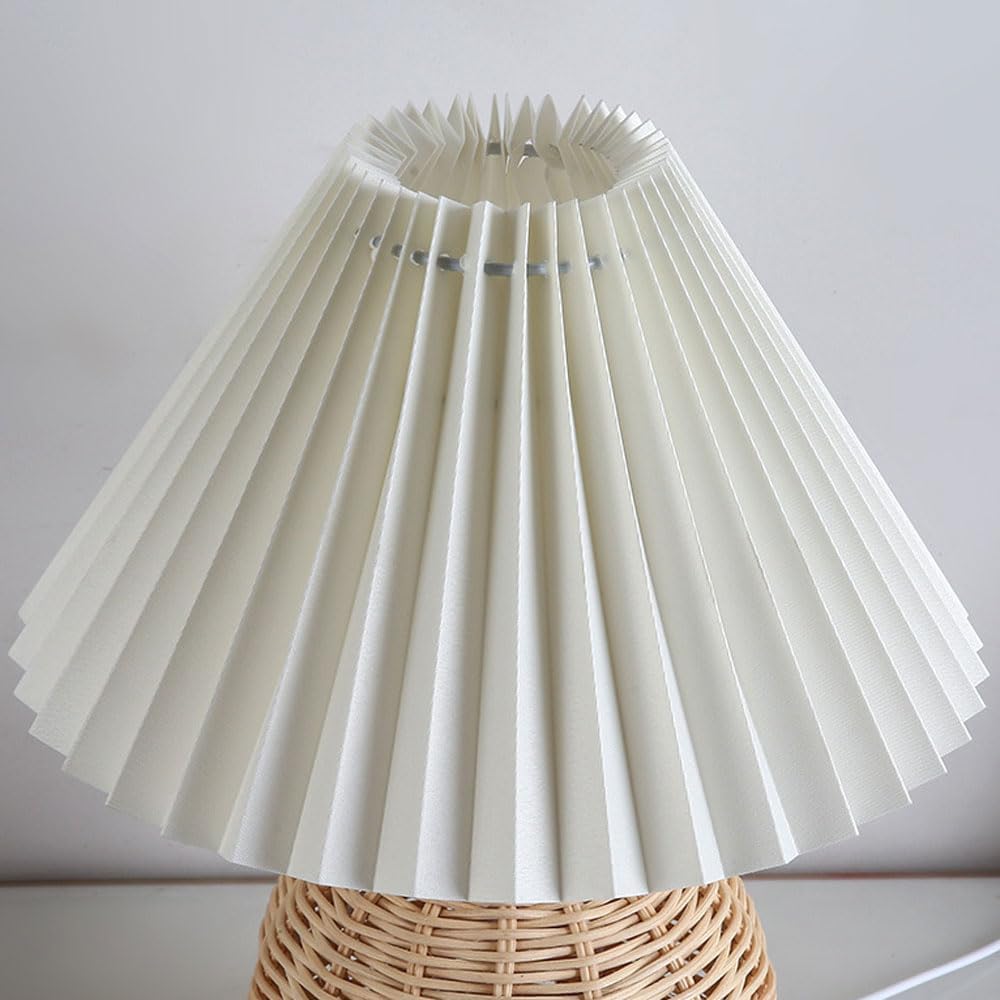 SCKDAY LED Pleated Table Lamp  - Desk Setup Vintage recension och pris