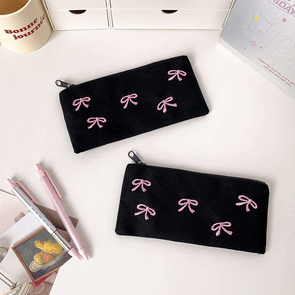 Bowknot Bow Stationery Bag Lar - Korean Desk Setup recension och pris