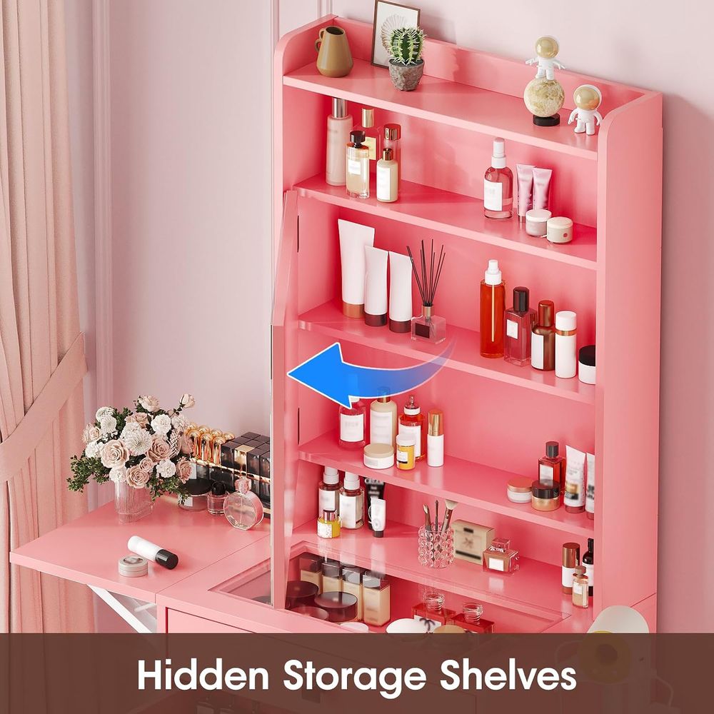 Vabches Small Makeup Vanity De - Desk Setup Small recension och pris