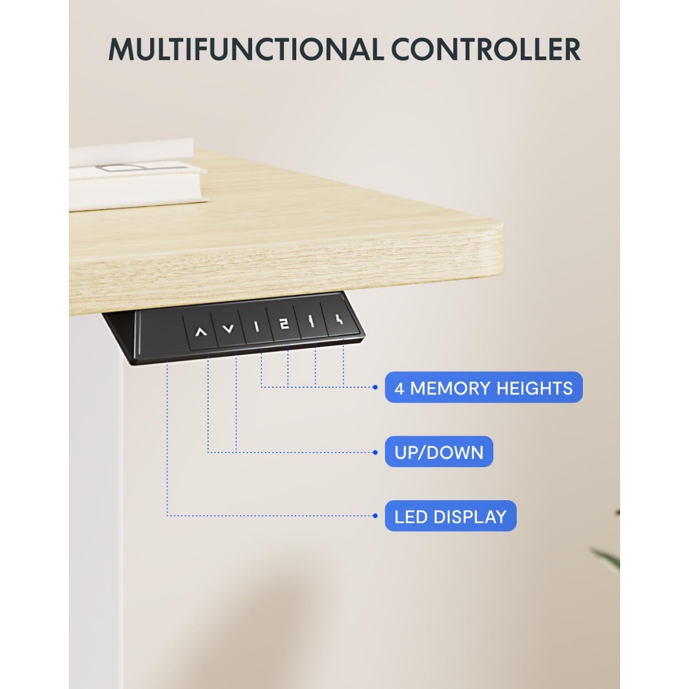 FLEXISPOT 63x32 Inch Electric  - Desk Setup In Office recension och pris