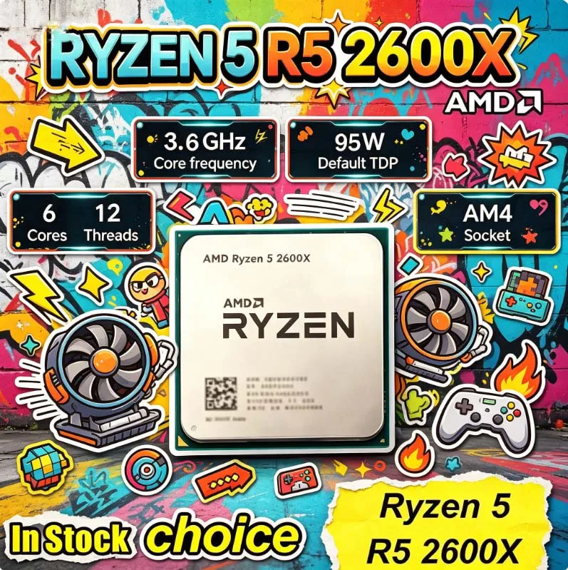 AMD Ryzen 5 2600X AM4 CPU Proc - Amd Cpu Ryzen 5 recension och pris