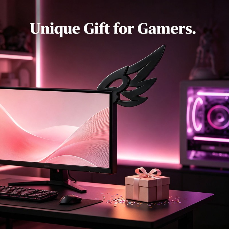 Kawaii 3D Wing Decor for Compu - Desk Setup Tech recension och pris