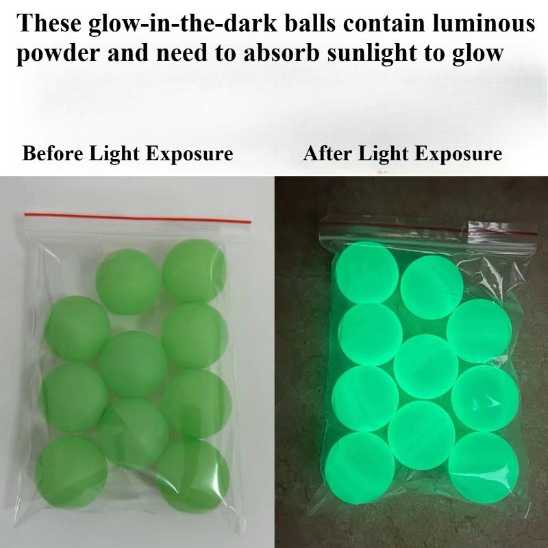 Luminous Table Tennis Balls Gl - Desk Setup Dark recension och pris
