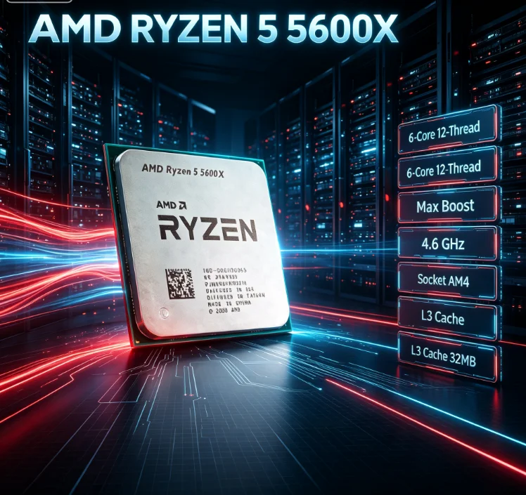 AMD Ryzen 5 5600X Unlocked Des - Amd Cpu Ryzen 5 recension och pris