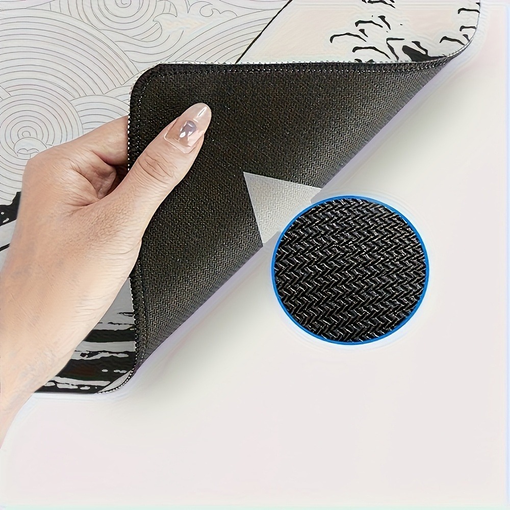 Black White Wave Art XXL Desk  - Desk Setup Simple recension och pris