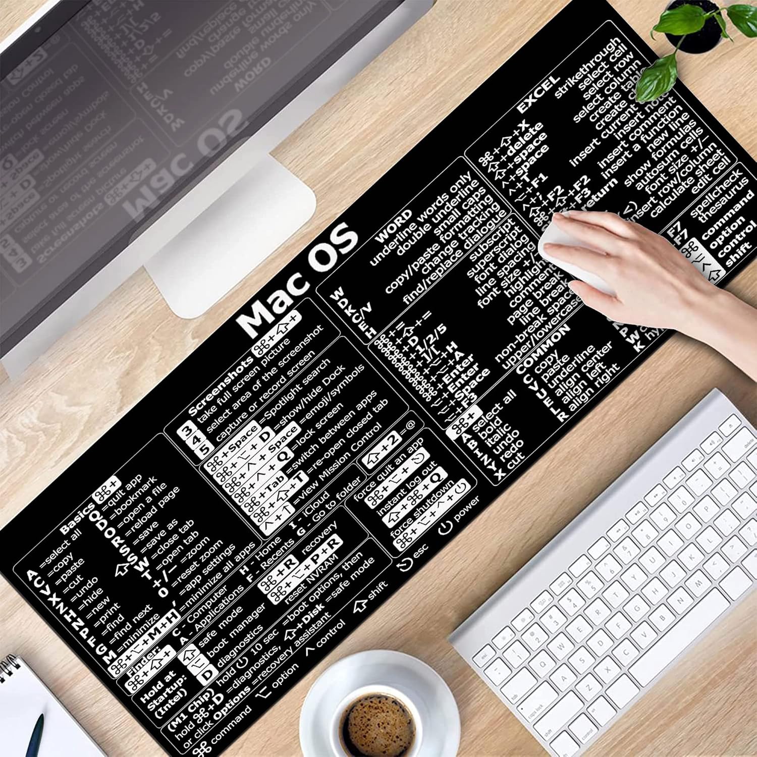 Mac os Shortcuts, Word/Excel ( - Desk Setup Mac recension och pris