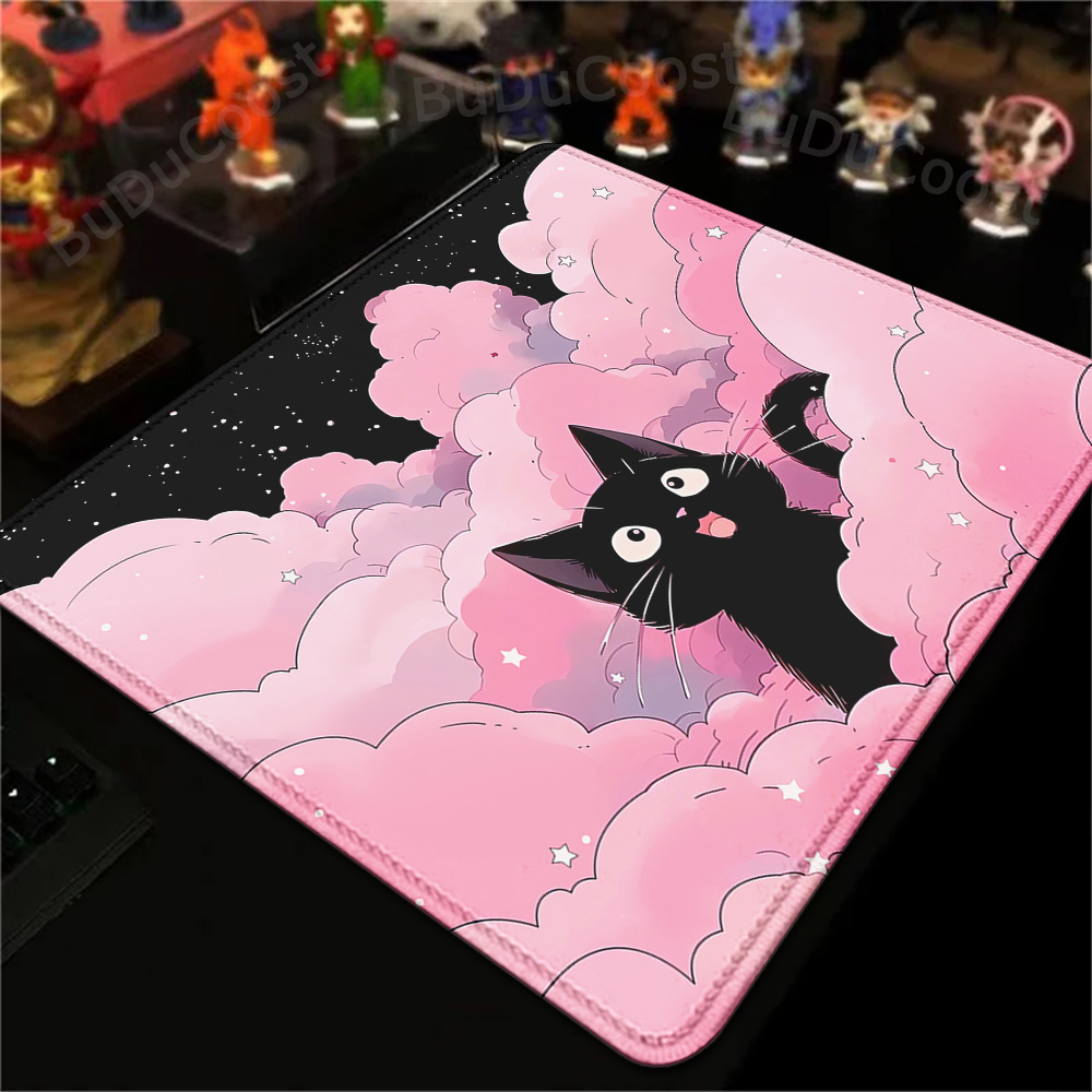 18x22cm Small Rug Black Cat Cl - Desk Setup Keyboard recension och pris