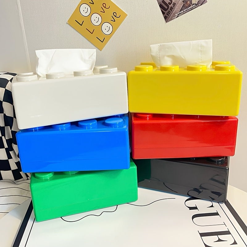 Building Block Shaped Tissue B - Desk Setup Developer recension och pris
