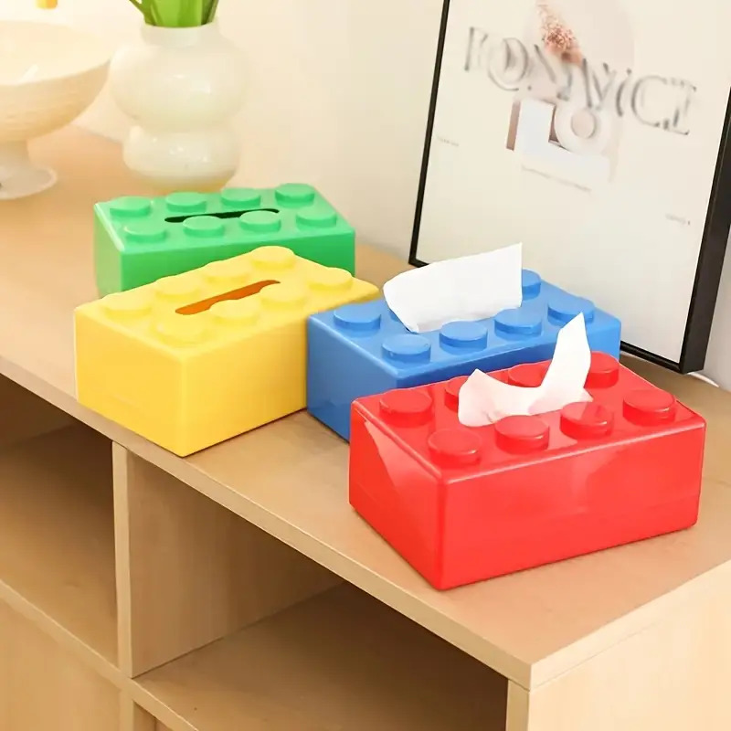 Building Block Shaped Tissue B - Desk Setup Developer recension och pris