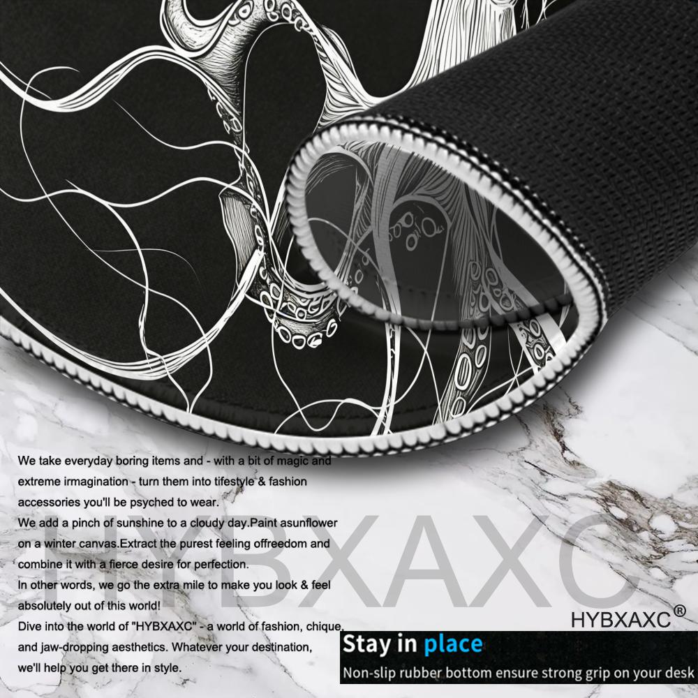 HYBXAXC Octopus Mouse Pad, Bla - Desk Setup Or Set Up recension och pris
