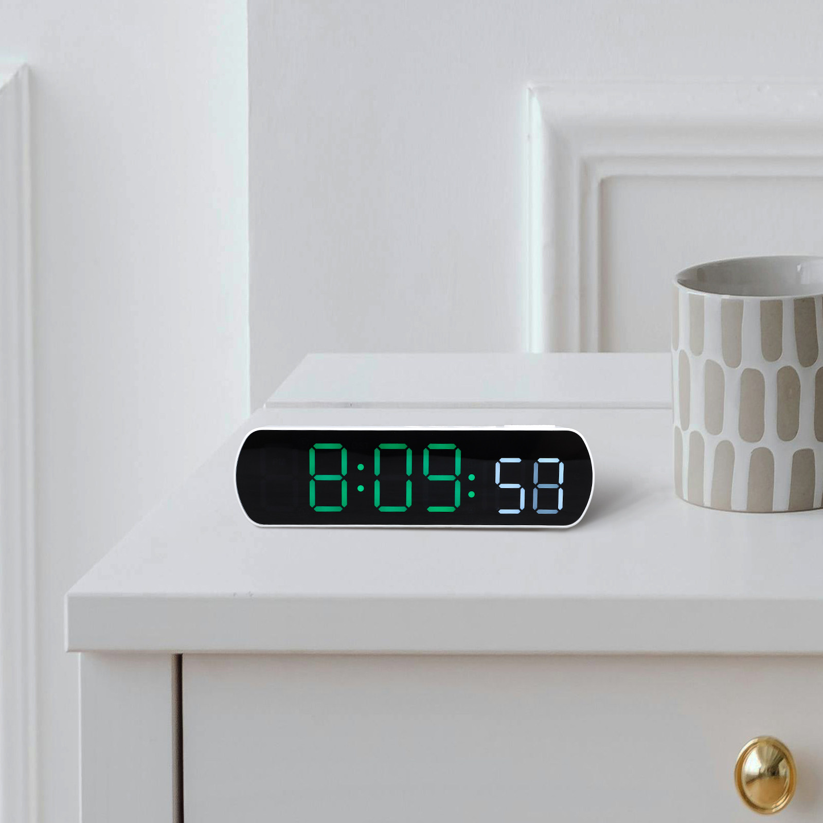 LED Digital Alarm Clock Compac - Desk Setup Living Room recension och pris