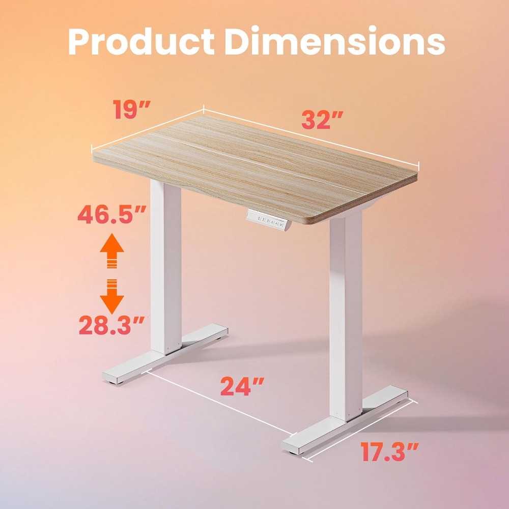 Small Electric Standing Desk A - Desk Setup Small recension och pris