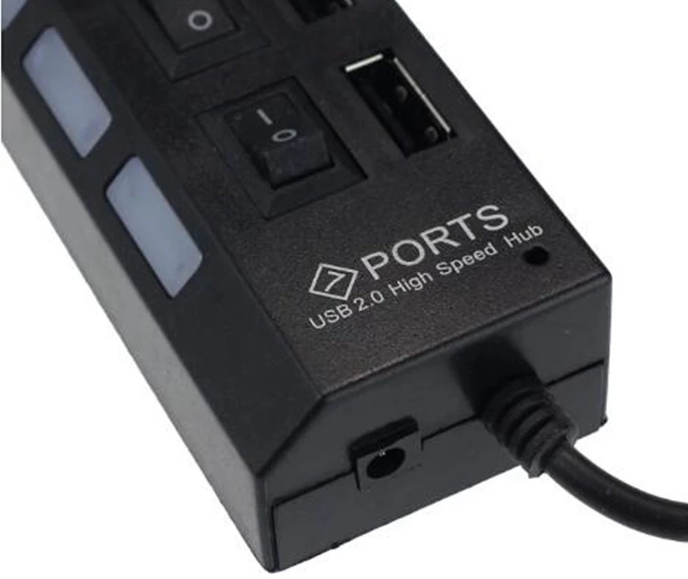 7 Port USB 2.0 Hub Splitter Fo - Desk Setup Mac recension och pris