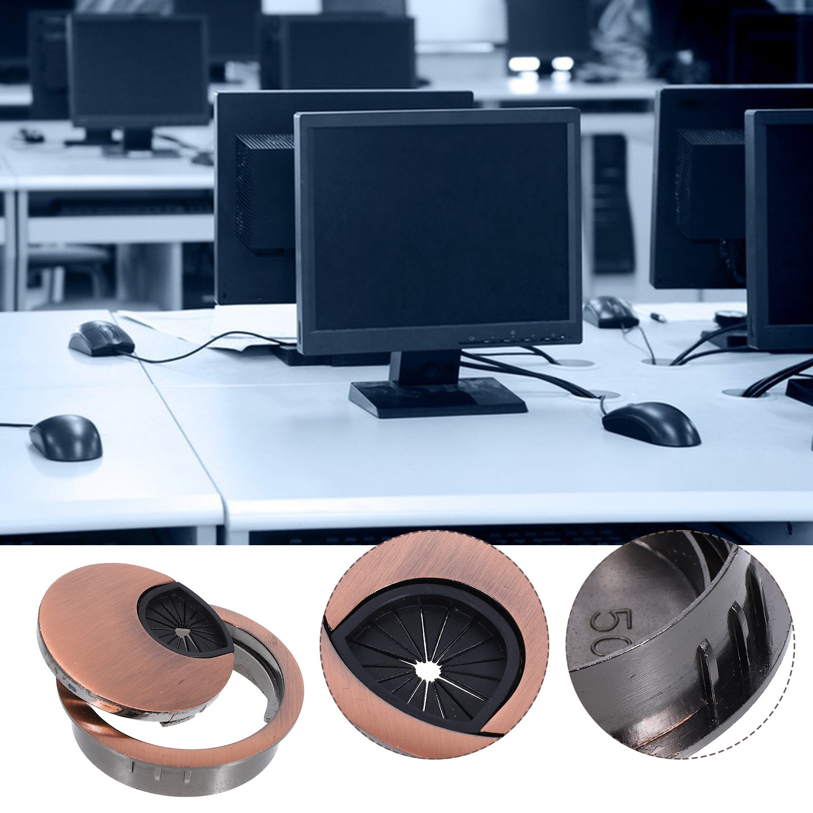 Round Cable Grommet Desktop Co - Desk Setup Simple recension och pris