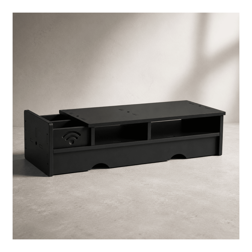 Black Matte WiFi Router Storag - Desk Setup Tech recension och pris