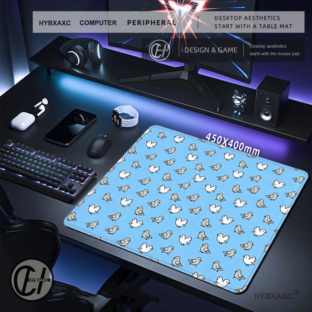 HYBXAXC Cute Blue Bird Pattern - Desk Setup Or Set Up recension och pris