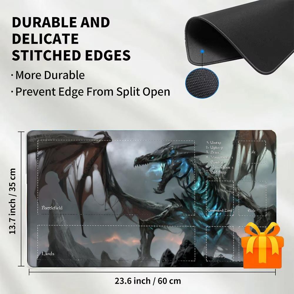 Dark Purple Phoenix Playmat TC - Desk Setup Dark recension och pris