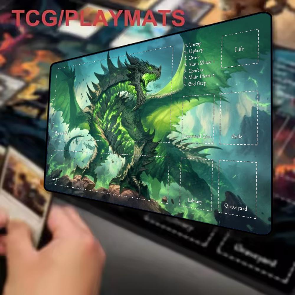 Dark Purple Phoenix Playmat TC - Desk Setup Dark recension och pris