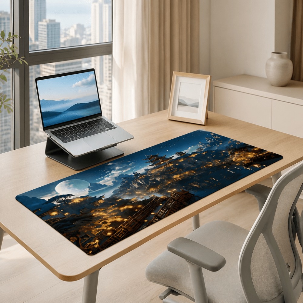 Original fantasy night city mo - Desk Setup Simple recension och pris
