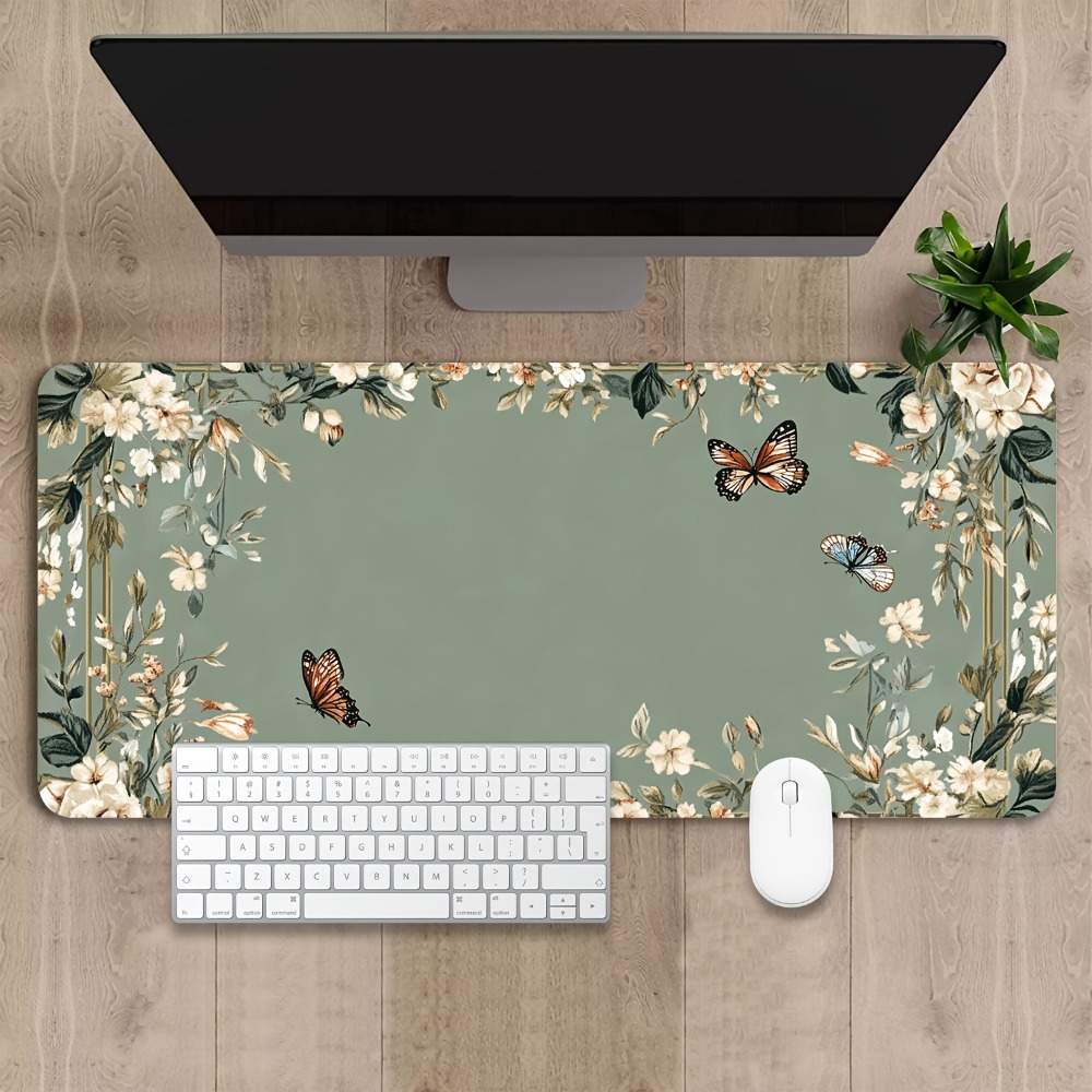 Plant table mat with butterfly - Desk Setup Simple recension och pris