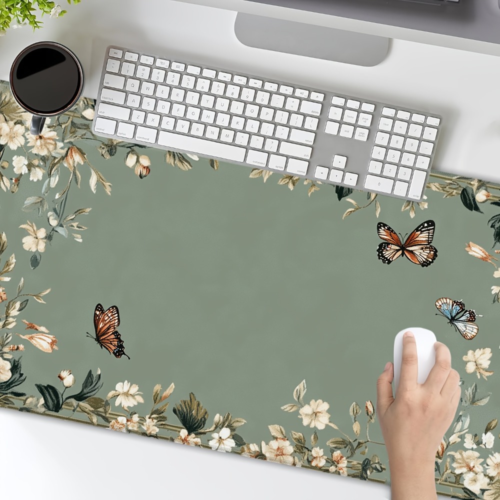 Plant table mat with butterfly - Desk Setup Simple recension och pris