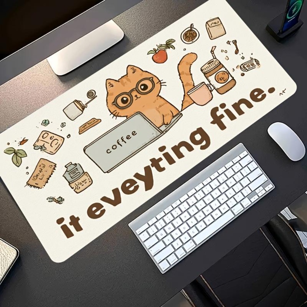 Hand-drawn patterns, an orange - Desk Setup Simple recension och pris