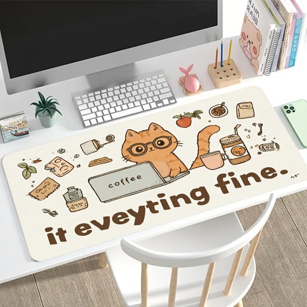 Hand-drawn patterns, an orange - Desk Setup Simple recension och pris
