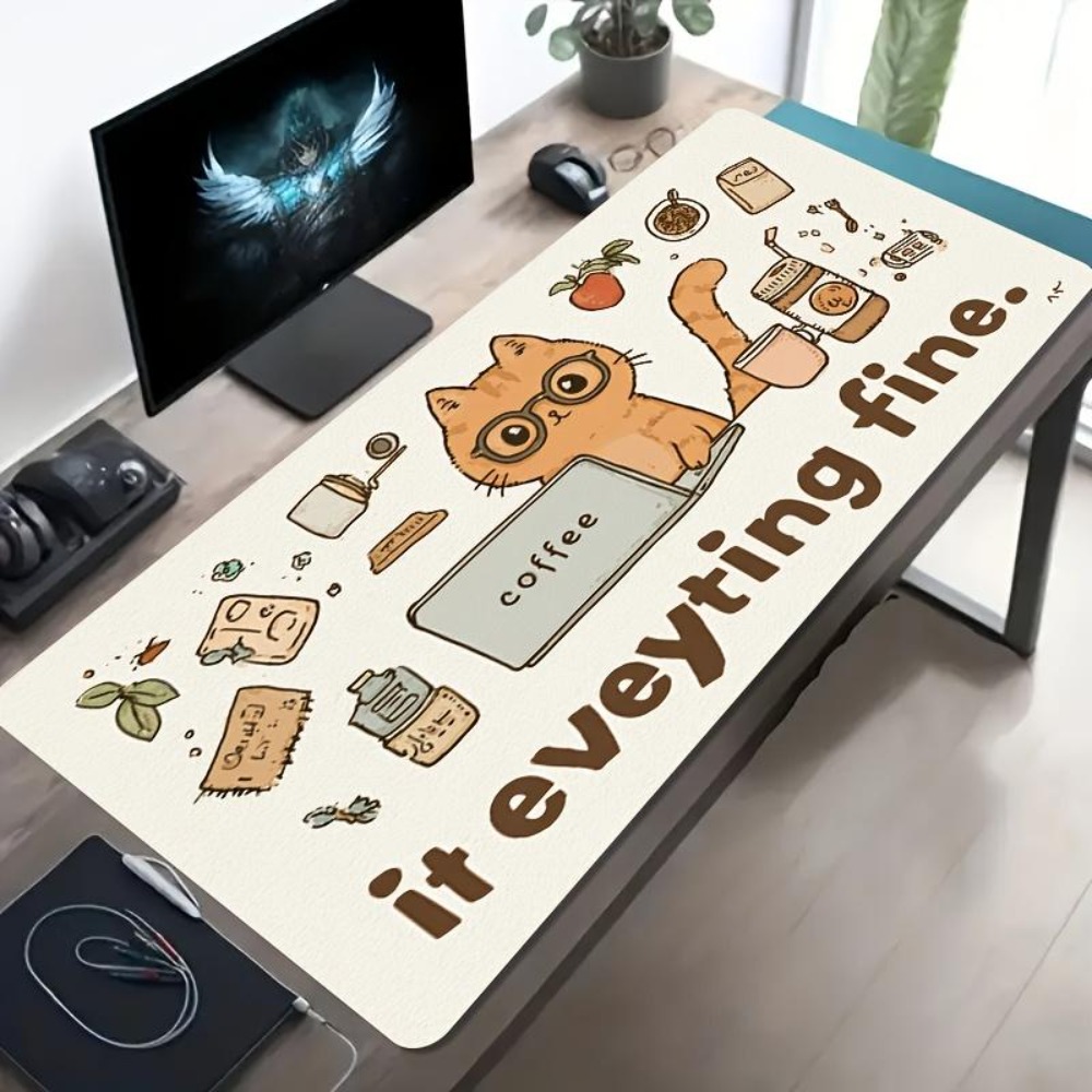 Hand-drawn patterns, an orange - Desk Setup Simple recension och pris